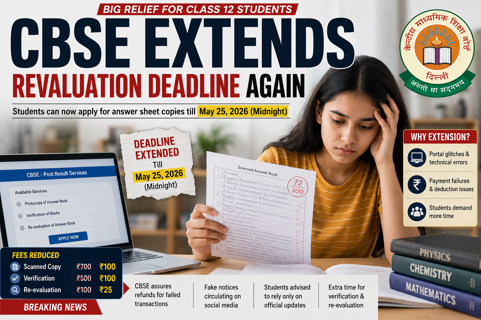 Cbse revaluation 2026 shock
