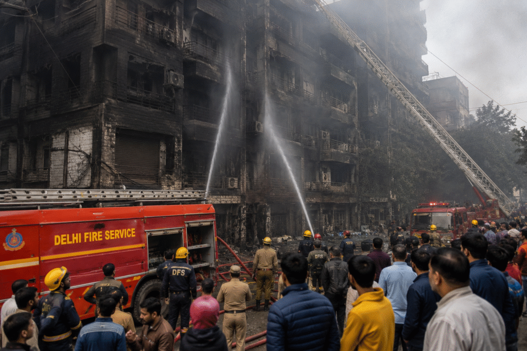 Safety professionals and urban planners stress the need to design buildings with fire protection in mind, compliance of regulations, and educating the public about fire preparedness.