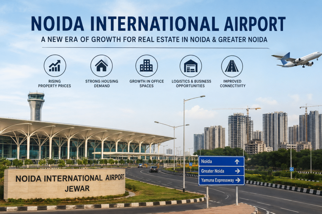 Noida International Airport has had a profound effect on the property market, housing and office spaces in the area.
