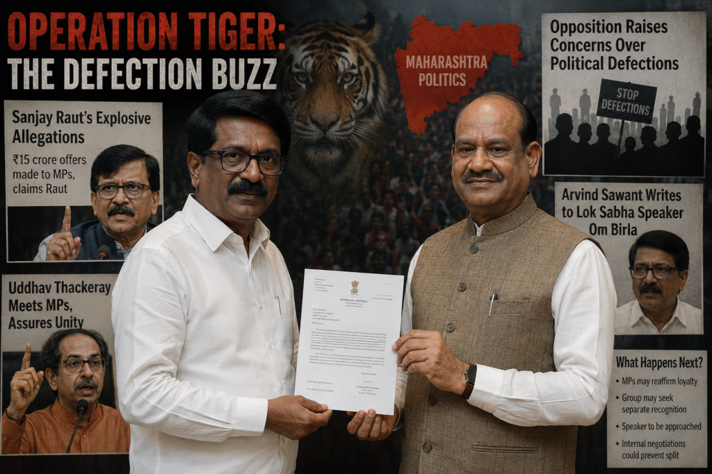 Shiv Sena (UBT) MP demanding Lok Sabha Speaker not to allow recognition of any breakaway group in view of split rumours.