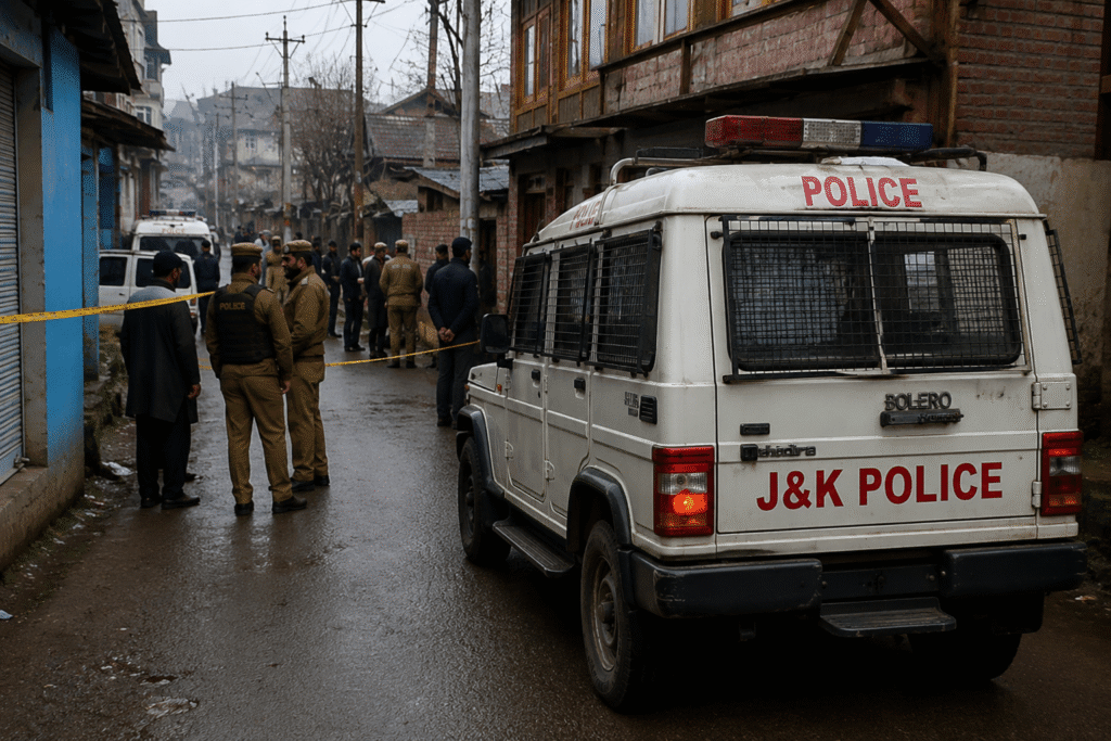 Srinagar police investigating a mysterious death case in Jammu and Kashmir."